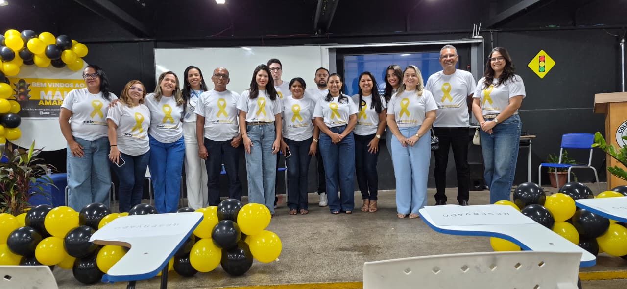 Equipe organizadora do evento Maio Amarelo